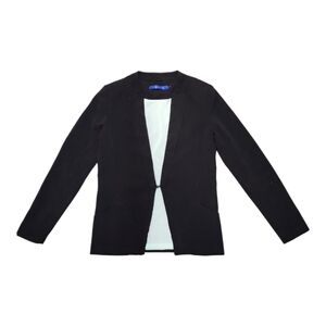 SkunkFunk Black Blazer W/ Pockets and Front Hook Closure Size 1 EUC